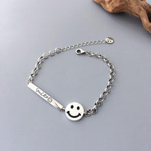Load image into Gallery viewer, Silver Smile Charm Bracelet Set
