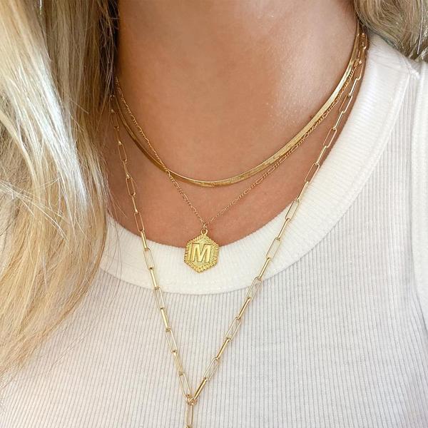 Custom Pendant Initial Necklace