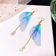 Load image into Gallery viewer, Butterfly Wing Statement Earrings
