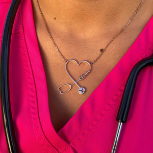 Personalized Stethoscope Necklace
