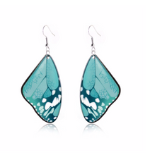 Load image into Gallery viewer, Multi-Colored Butterfly Drop Earrings
