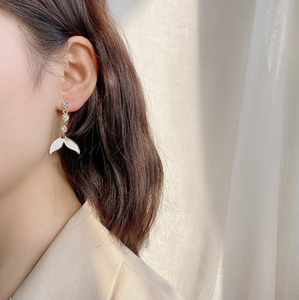 Mermaid Tail Crystal Earrings