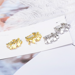 Wishing Star Hoop Earrings