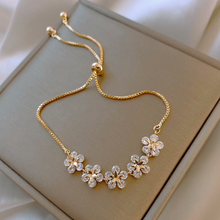 Load image into Gallery viewer, Crystal Flower &amp; Star Bracelet
