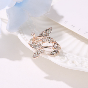 Luxury Crystal Butterfly Ring