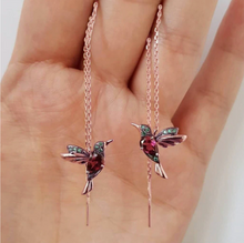 Load image into Gallery viewer, Hummingbird Tassel Earrings
