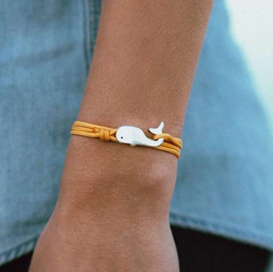 Whale Tail Pendant Bracelet