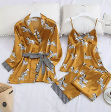 Load image into Gallery viewer, 2021 Spring Women Ice Silk Pajamas Sets with Pants
