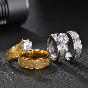 R1 GOLD COUPLE RING (LIFETIME WARRANTY GUARANTEED NON-FADED)
