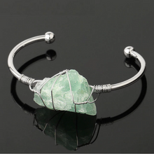 Load image into Gallery viewer, Natural Fluorite Gemstone Bangle
