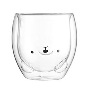 Wavy Double-Layer Glass Mug