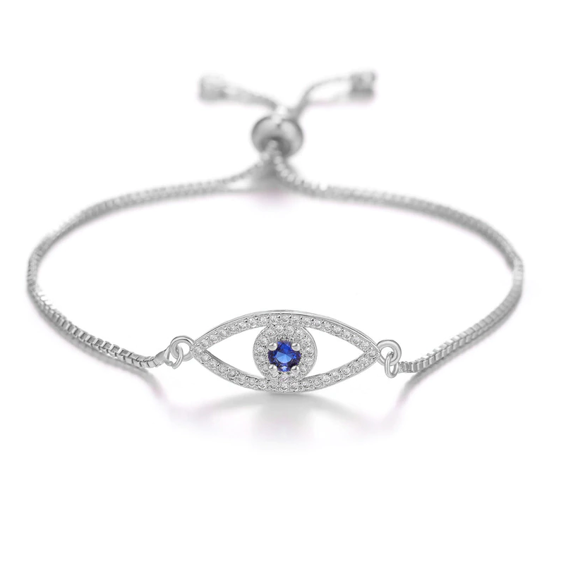 Blue Evil Eye Charm Bracelet