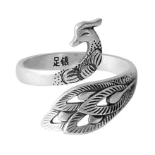 Load image into Gallery viewer, Balmora 990 Pure Silver Phoenix Ring
