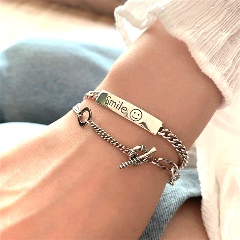 Smile Sterling Silver Bracelet