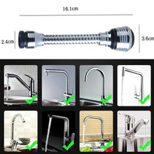 Load image into Gallery viewer, 360 Rotatable Bubbler High Pressure Faucet Extender Water Saving Bathroom
