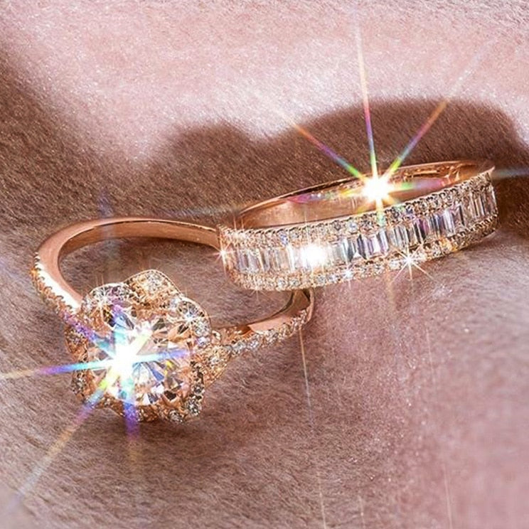 New Romantic Plant Flower Ring