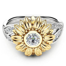 Load image into Gallery viewer, Cute Sunflower Flower Ring
