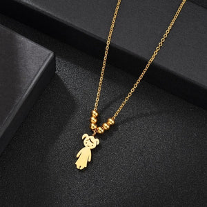 Charm Name Personalize Necklace for Cute Child