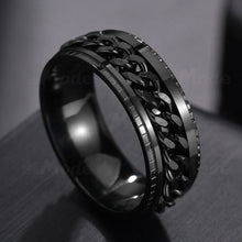 Load image into Gallery viewer, Rotatable  High Quality Spinner Chain Punk Ring
