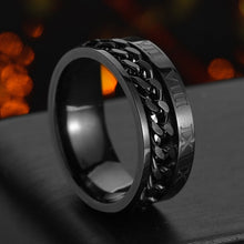 Load image into Gallery viewer, Rotatable  High Quality Spinner Chain Punk Ring
