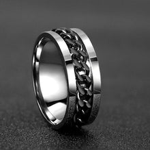 Load image into Gallery viewer, Rotatable  High Quality Spinner Chain Punk Ring
