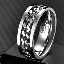 Load image into Gallery viewer, Rotatable  High Quality Spinner Chain Punk Ring
