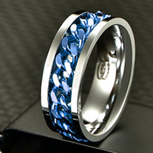 Load image into Gallery viewer, Rotatable  High Quality Spinner Chain Punk Ring

