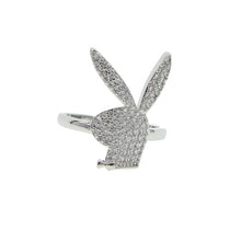 Load image into Gallery viewer, Micro pave 5A cubic zirconia cz open adjusted open finger ring
