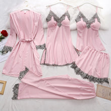 Load image into Gallery viewer, 2021 Mulberry  Silk 5 Piece Pajama Set
