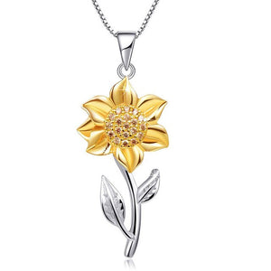 Fashion White Gold Color Love Heart Pendant Necklace