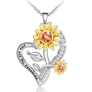 Fashion White Gold Color Love Heart Pendant Necklace