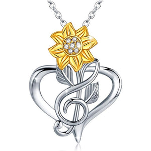Fashion White Gold Color Love Heart Pendant Necklace