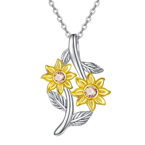 Fashion White Gold Color Love Heart Pendant Necklace