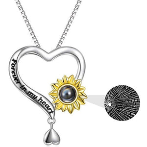 Fashion White Gold Color Love Heart Pendant Necklace