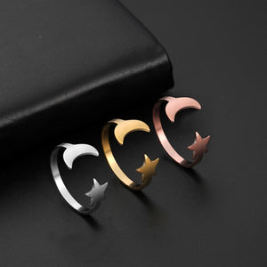 2021 Skyrim Lovely Moon Star Rings