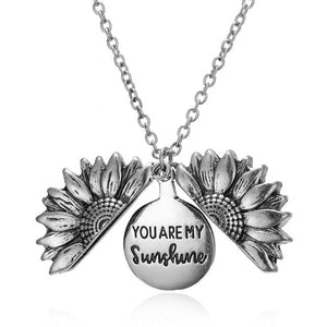 Sunflower necklace