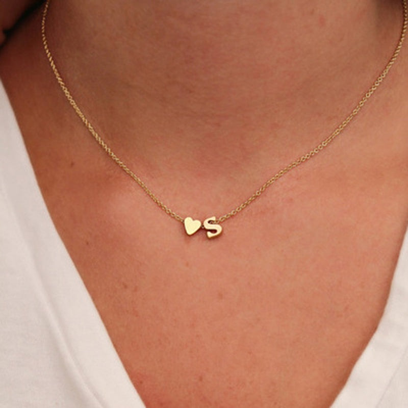 Letter Name Choker Necklace