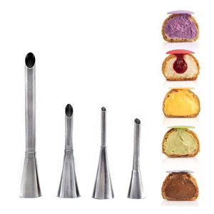 Cream Piping Tip Nozzles Kit