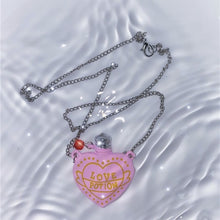 Load image into Gallery viewer, Hip-hop Three-dimensional Love Bottle Pink Necklace
