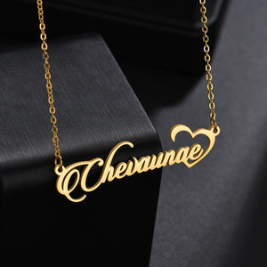 Ireal custom made Personalized Name Necklace With Birthstone