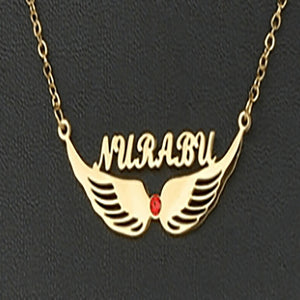 Ireal custom made Personalized Name Necklace With Birthstone