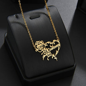 Ireal custom made Personalized Name Necklace With Birthstone