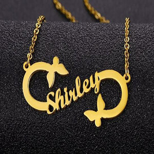 Ireal custom made Personalized Name Necklace With Birthstone