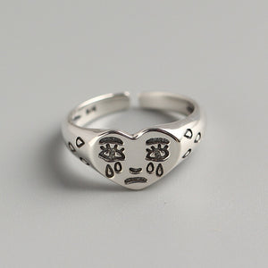 Creative Crying Face Tears Ring
