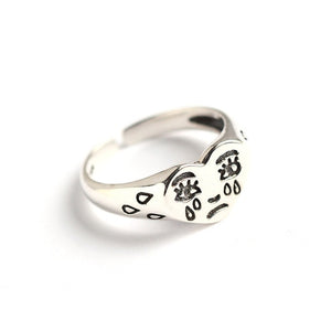 Creative Crying Face Tears Ring