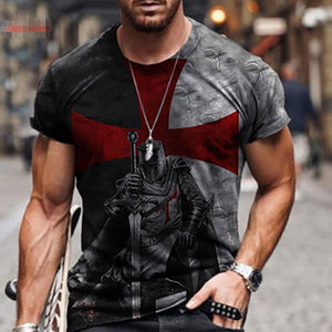 2021 Men's Long Sleeve T-shirts Summer New Fashion American Flag Print Top O-neck Pullovers Vintage Tshirts For Men Clothing