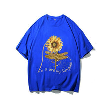 Load image into Gallery viewer, You Are My Sunshine Sunflower Butterfly Colored  T-shirt
