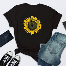 Load image into Gallery viewer, Golden Sunflower Print T Shirt
