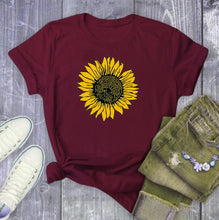 Load image into Gallery viewer, Golden Sunflower Print T Shirt
