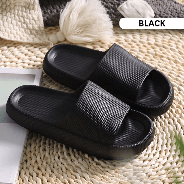 Intelligente druckentlastende, superweiche, rutschfeste Slipper-Sandalen mit dicker Sohle
